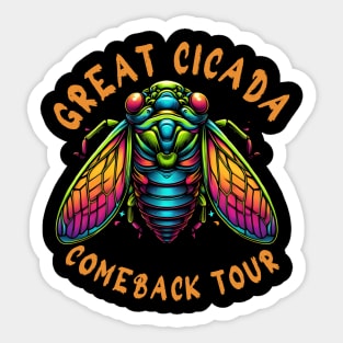 The Great Cicada Comeback tour 2024 Sticker